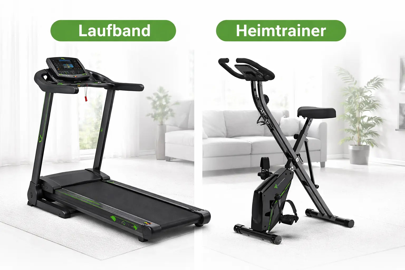 Heimtrainer oder Laufband? Was ist besser für deine Fitness zu Hause?