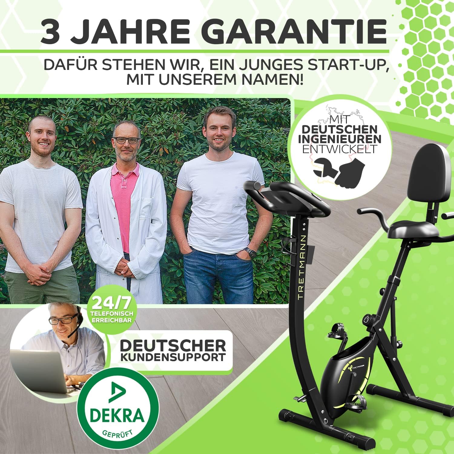 trettmann heimtrainer fahrrad klappbar Tretmann RIDE - Heimtrainer mit tiefem Einstieg