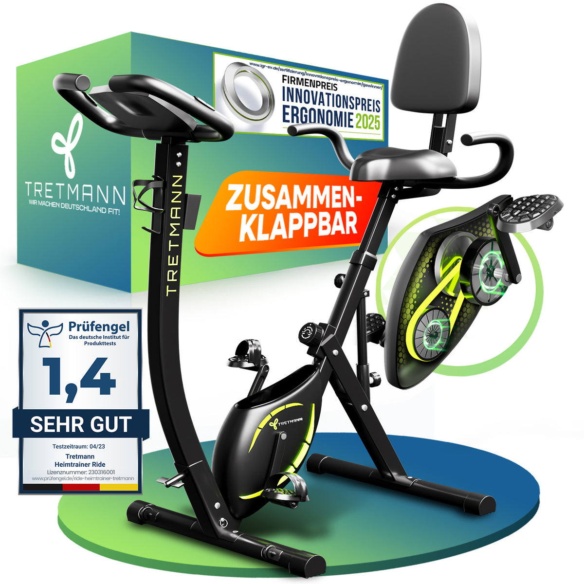 Tretmann RIDE- Heimtrainer mit tiefem Einstieg