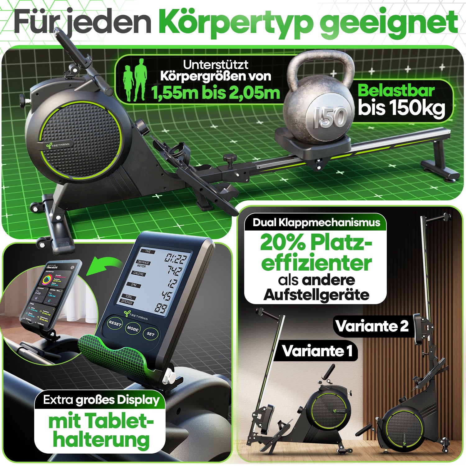 Tretmann Rudergerät Rivo